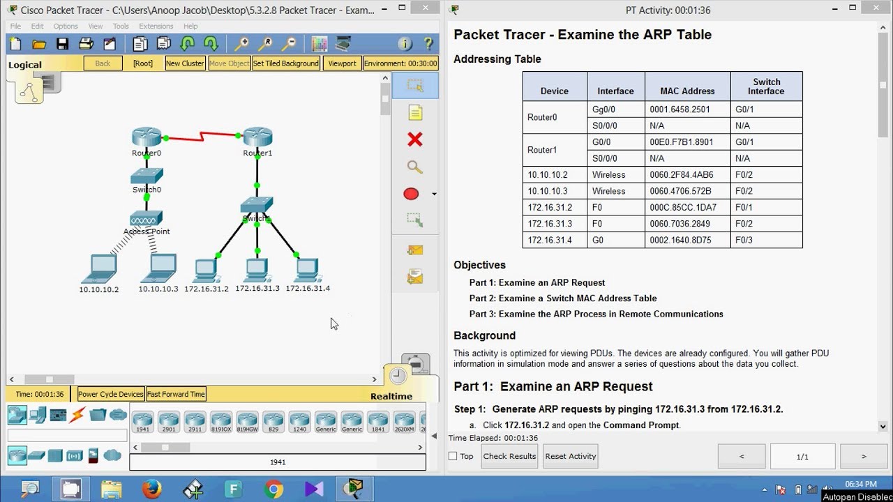 cisco packet tracer quiz answers